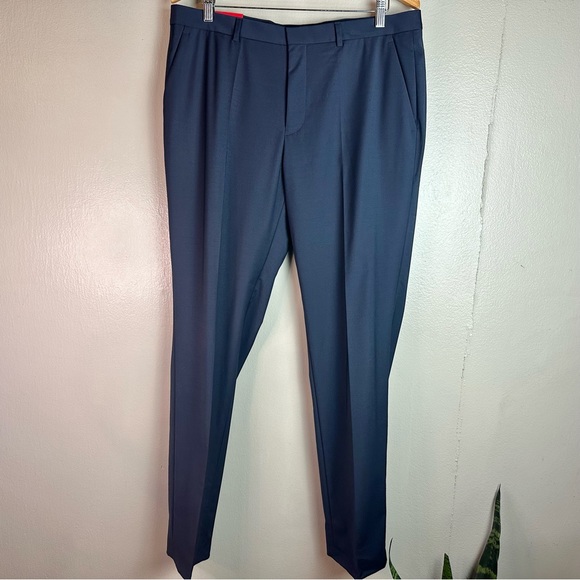 Hugo Boss-Simmons M204x Navy Performance Super Flex trousers Sz 36R - Picture 3 of 13